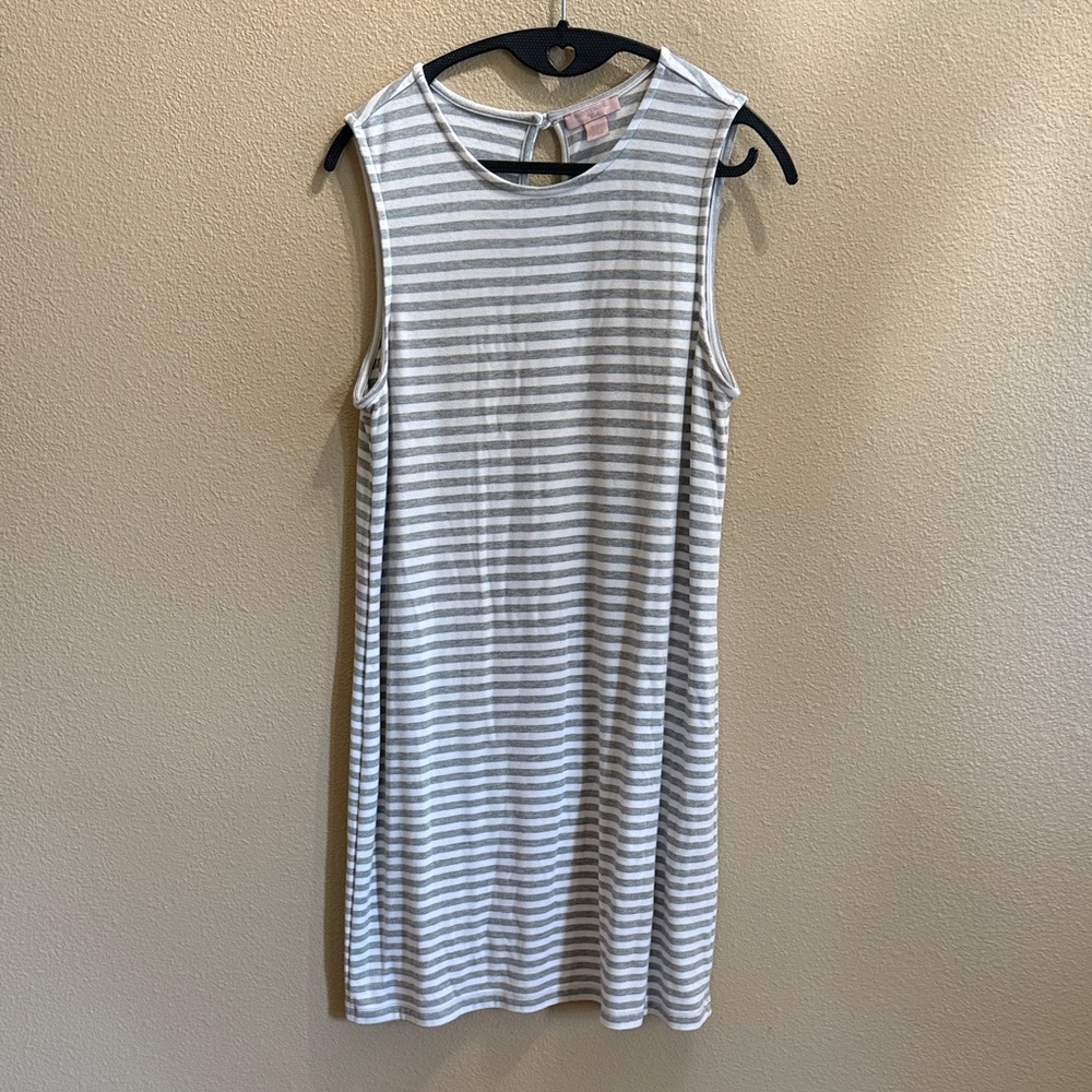 Saint Tropez West Grey Striped Dress
